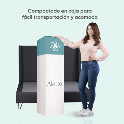Colchón Aletto Básic + 2 Almohadas Bambou